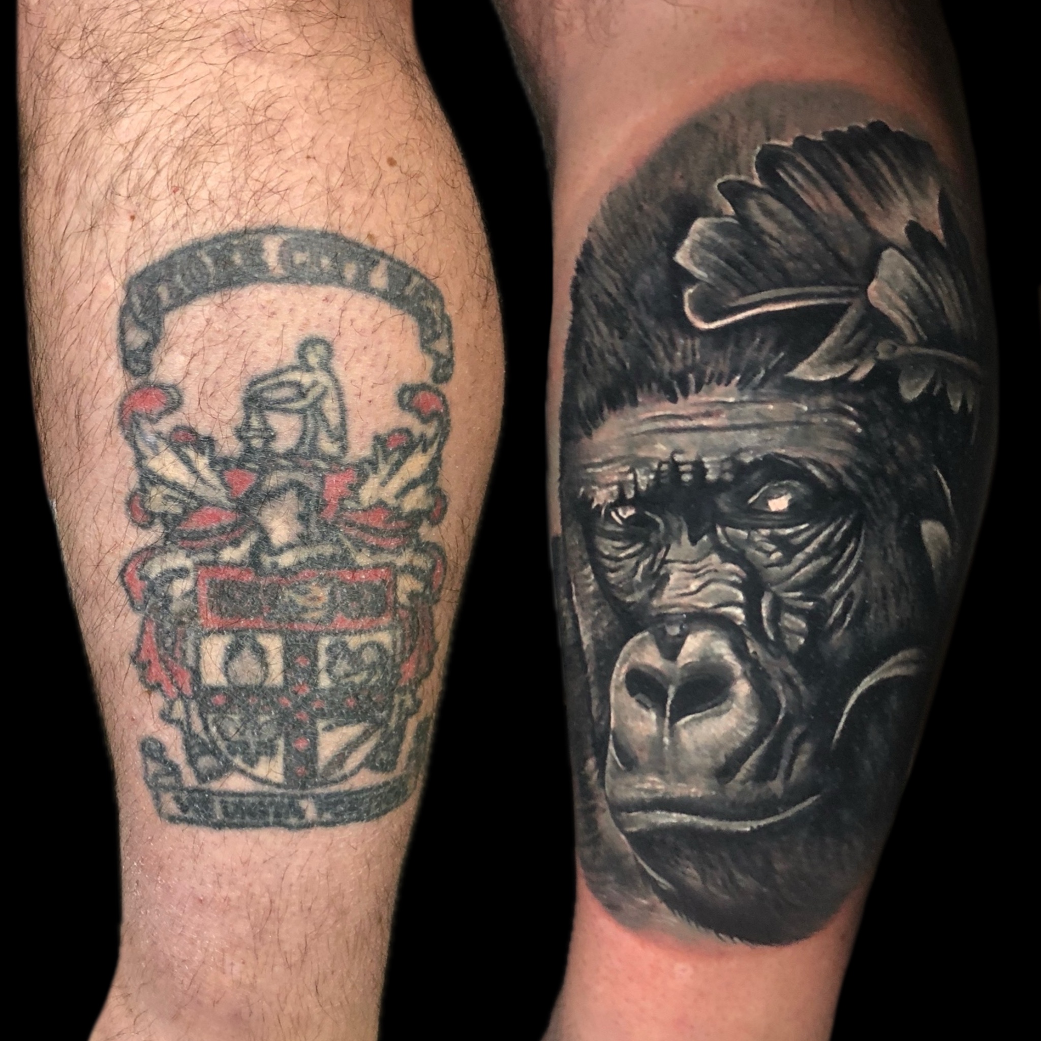 Cover-up tattoo — Salvation Tattoo Studio
